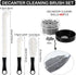 3 Pieces Decanter Cleaning Brush Flexible Bottle Scourer and 400 Pieces Reusable Decanter Cleaning Beads Household Cleaning Tools for Wine Decanters Goblets Glasses Cups (Black Handle) by Boao