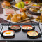 GOYLSER Silicone Egg Rings, 4pcs, 3.5 Inch, Black, Egg Mcmuffins Maker, Pancake