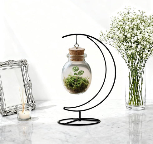 YY YEARCHY Ornament Display Stand Metal Stand Terrarium Air Plant Stand Flower Pot Holder Iron Pothook Stand
