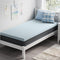 OhGeni Memory Foam Mattress Topper Pad, Soft Bed Cover with Anti-Slip Base,