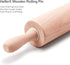 9-Inch Wooden Rolling Pin - Baking Tool for Pastry, Fondant, and Children's Baking