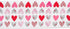 DII Valentine's Day Table Top Collection, Table Runner, 14x108, Hearts Collage Design