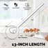 Zulay Kitchen 13-Inch Danish Dough Whisk - Stainless Steel Danish Whisk for Cooking with Single Eye Dough Hook - Traditional Dutch Whisk - Bread Whisk for Sourdough, Pizza, Pastry, Batter - 2 Pack by Zulay Kitchen