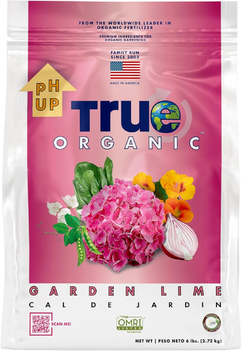 True Organic Garden Lime Raises Soil pH to Reduce Acidity Ideal for