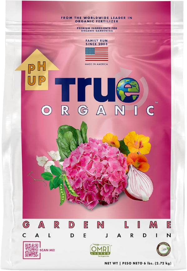 True Organic Garden Lime Raises Soil pH to Reduce Acidity Ideal for