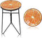 VCUTEKA Patio Side Table Outdoor Accent Table Bistro Coffee Tables Plant End
