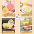 Food Storage Silicone Stretch Lids Set, 6 Pcs Different Sizes, Fruit Pattern Food-grade Reusable Covers, Microwave Safe