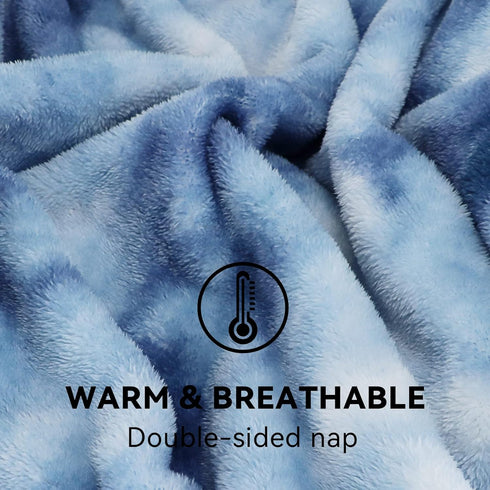 Fleece Throw Blanket 40x50 in - Cozy Soft Lightweight Plush Warm Blankets for Kids, Adults, Camping, and Travel