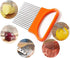 2Pcs Stainless Steel Onion Holder Slicer Cutter Tool for Kitchen Worker - Tomato, Lemon, Potato Vegetable Slicing