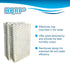 HQRP 4-Pack Wick Filter for Idylis 828413B002, Replacement IHUM-10-140 Humidifier