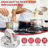 TOMOON DG64-00473A Range Stove Knobs Replacements for Samsung Gas Range Oven, Stainless Steel Control Dial