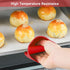 NEPAK 2 Pairs Heat Resistant Oven Mitts, Mini Silicone Gloves, Potholder for Kitchen Cooking & Baking (Red, Blue)