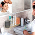 2 Toothbrush Holders with Cup - Wall Mount Electric Toothbrush Holder Gold Stainless Steel Electric Razor Holder