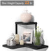 2-Tier SRIWATANA Rustic Corner Shelf Wall Mounted, Floating Wall Shelves for Bedroom, Living Room, Bathroom, Black