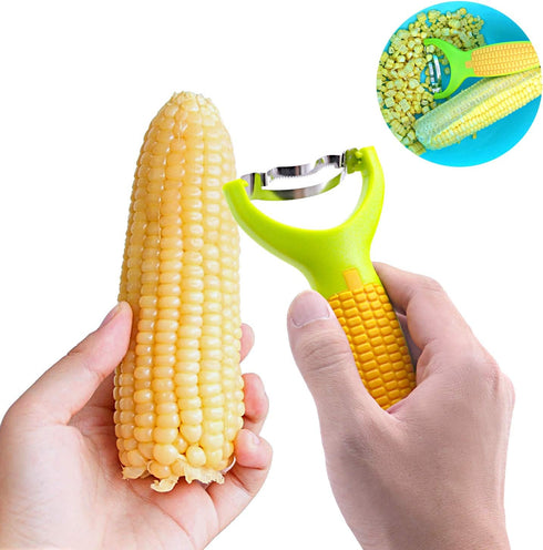Corn Zipper 6" - Ergonomic Kitchen Tool, Corn Planer Cutter, Cob Peeler, Kernel Cutter