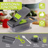 Ourokhome Vegetable Chopper, 12 in 1 Professional Mandoline Slicer for Kitchen, Multifunctional Food Chopper with 8