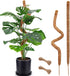 Soupiar 2-Pack 28" Bendable Moss Pole for Monstera, Rust-Free Aluminum Core Plant Support