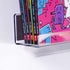 2-Pack, 17'' 8.5 lbs NiHome Clear Magnetic Acrylic Book Shelves for Whiteboard, Classroom and Fridge Storage, Sleek