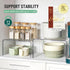 Set 2 Countertop Clear Cabinet Organizer, Shelf Organizer of for Kitchen Pantry Organizers and Storage, Display Cabinet