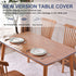 XEANGOUN 14x14 Inch Small Square PVC Clear Table Cover Protector Crystal Vinyl Tablecloth for Nightstand Patio Coffee