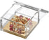 OfficeGoods Acrylic Desk Organizer – Elegant Odds & Ends Box with Gold Base for Home, Office, Kitchen, Bathroom - Small