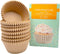 Jumbo Cupcake Liners, 300 pcs Natural Muffin Liners, Food Grade Greaseproof Paper Baking Cups for Parties.