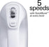 Hamilton Beach Professional 5-Speed Electric Hand Mixer, High-Performance DC Motor, White with Storage Case