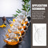 DOITOOL Glass Teapot with Infuser - Clear Tea Kettle for Stove Top, 250ML/8.5oz, Loose Tea Infuser for Home Office