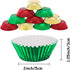 Whaline 300Pcs Foil Metallic Cupcake Liner Baking Cups, Standard Size Treat Cups for Christmas, Weddings, Birthdays,