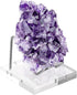 Hipiwe Metal Display Stand with Acrylic Base, Small Easel for Geodes, Crystals, Business Card Holder
