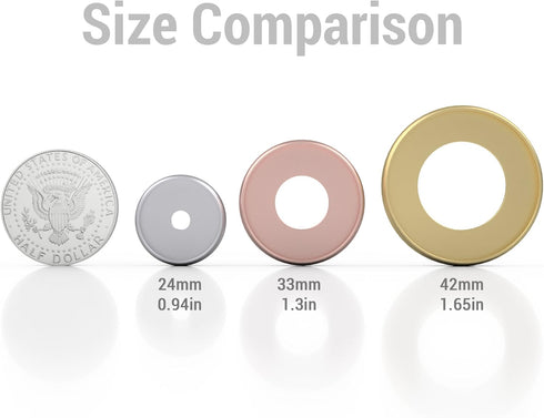 Discagenda 12 Piece Gold Discbound Discs, 1.3in