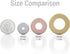 Discagenda 12 Piece Gold Discbound Discs, 1.3in