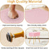 4 Teddy Velvet Stool Chair, Footrest Footstool Ottoman, Small Side Table, with Metal Legs, Step Modern Stool, Anti-Slip