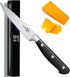 KUMA 3.5 Inch Paring Knife, Pro Bolster Japanese Profile Kitchen Knife for Detailing, Stainless Steel Vegetable & Fruit