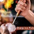 Ice Pick - 17cm / 7" Stainless Steel Ice Chipper with Wood Handle, Japanese Style Ice Crusher for Bartenders