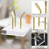 Hipiwe Gold Metal Arm Display Stand Easel with Acrylic Base for Decorative Display of Sphere Crystal Ball, Eggs,