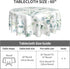 SuQKXCo 60 Inch Summer Spring Eucalyptus Leaves Round Tablecloth Tablecover Waterproof Table Cloth for Kitchen Home