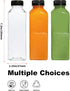 Bouolops 16oz 20pcs Empty Plastic Juice Bottles with Caps,Juice Containers for Juice, Milk and Other Beverages,Clear