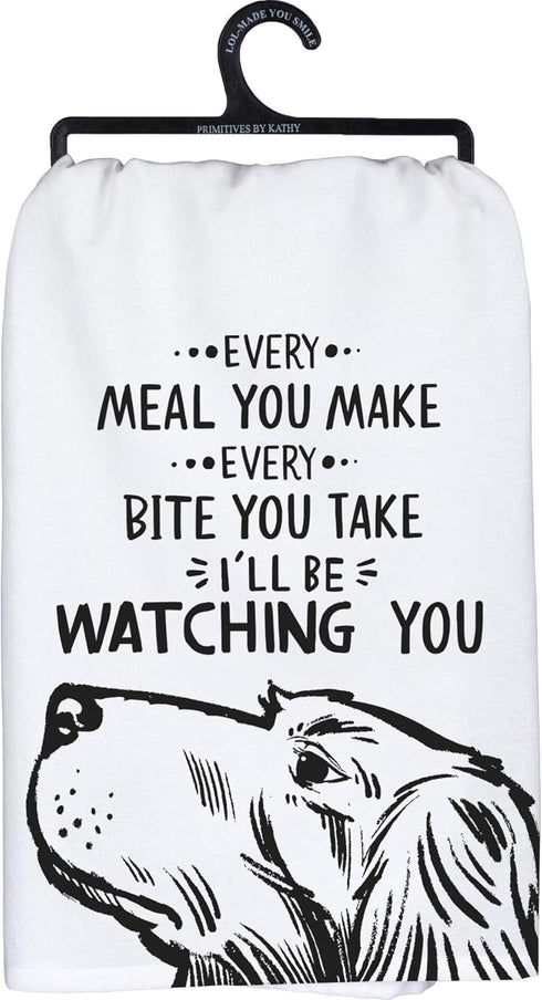 Primitives by Kathy Every Meal You Make Every Bite You Take Decorative Kitchen Towel, 28" x 28"