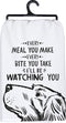 Primitives by Kathy Every Meal You Make Every Bite You Take Decorative Kitchen Towel, 28" x 28"