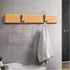 MsBong 12 Pcs Black Coat Hooks for Wall, Heavy Duty Wall Mounted Hooks for Coats, Key, Towel, Bags