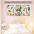 Set 3 12x16in AKWISH Safari Jungle Nursery Wall Decor of - Framed Animal Canvas Wall Art for Baby Room, Toddler Boy