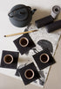 Cotton Cocktail Napkin - Black - 4.3 x 4.3 in - 50 units per roll