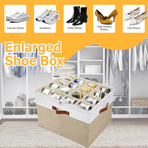 Closet,Stackable Shoe Storage Organizer for Shoe Storage Box for Entryway,Cube Storage Cabinet,Organizador De