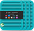 Joyhalo 4 Pack Trivets for Hot Dishes - Silicone Hot Pads for Kitchen 9'' x 12'', Heat Resistant to 480°F, Dark Green