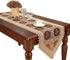 Simhomsen Embroidered Vintage Floral Lace Burgundy Table Runner 16 72 Inch