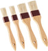 Boao 4 Pieces Natural Bristle Pastry Brush, Beech Wooden Handle Basting & BBQ Brushes for Cooking & Baking
