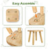 BEE&OAK 9.25 Inch 9.25" 9.25"(W) 8.86"(H)) Wooden Step Stool for Toddlers, Foot Stool for Adults, Plant Stool