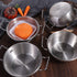 Stainless Steel Skillet, Non-stick Frying Pan, Double Ear Paella Pan, Scald Proof Kitchen Tableware, 2 Handle