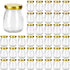 Encheng Glass Yogurt Container With Lids,7oz Clear Glass Jars With Airtight Lids,Small Glass